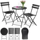 KESSER Bistrotisch, Bistro-Set 3-teilig Bistrotisch mit klappbaren St&uuml;hlen