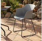 IDIMEX Gartenstuhl FORO (4 St), Outdoor Schalenst&uuml;hle 4er Set UV-best&auml;ndig mit