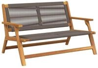 vidaXL Gartenstuhl gartenm&ouml;bel Grau 122 x 76 x 73 cm Massivholz (1 St)