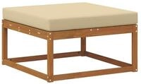 vidaXL Sofaelement Outdoor-Fu&szlig;hocker Natur (1 St)