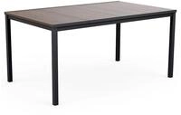 Keter Gartentisch Signature Porto Tisch 160 cm Eschenholz und Schwarz Stahl...