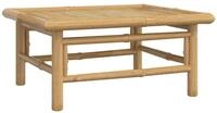 vidaXL Gartentisch, Outdoor Tisch 65x55x30 cm Bambus