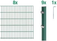 Alberts Doppelstabmattenzaun Grundset, (Set), H&ouml;he: 80-200 cm, Gesamtl&auml;nge:...
