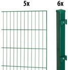 GARDEN 'N' MORE Einstabmattenzaun Standard, (11-St), 5 Elemente f&uuml;r 10 m, LxH:...