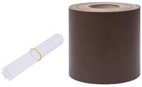 vidaXL Gartenzaun Sichtschutzleiste PVC 35 x 0,19 m Braun, (1-St)