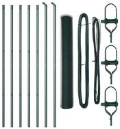vidaXL Gartenzaun Ground Fix Geschwei&szlig;ter Drahtzaun 10 x 1 m (B x H), (1-St)