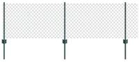 vidaXL Gartenzaun Kettenzaun mit Pfosten 10 x 0,6 m (B x H), (1-St)