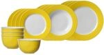 Geschirr-Set RITZENHOFF & BREKER "Einsteiger-Set Doppio 16er Set", gelb, 16,