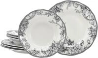 CreaTable Tafelservice Adelaide, Service 8-tlg. (8-tlg), 4 Personen, Porzellan,