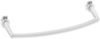 Aqualine Handtuchstange Handtuchtrockner f&uuml;r Heizk&ouml;rper 43cm, gebogen, Wei&szlig;,