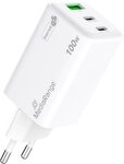 Mediarange Mediarange Ladeger&auml;t Power Adapter 100 Watt GaN USB-A + 2x USB-C