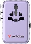 Verbatim Charge 'n' Travel Adapter - 100W GaN USB-C Kabel, rosa Reiseadapter