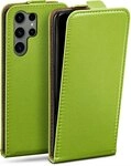 moex Handyh&uuml;lle f&uuml;r Samsung Galaxy S23 Ultra H&uuml;lle Klappbar Flip Case Gr&uuml;n...