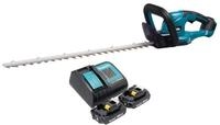 Makita Akku-Heckenschere DUH 607 SA2 Akku Heckenschere 18 V 60 cm + 2x Akku 2,0 Ah +
