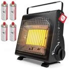 EVOCAMP Heizger&auml;t mit Piezoz&uuml;ndung tragbar, 1,7 kW, f&uuml;r Camping ohne Strom,