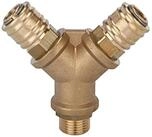 RIEGLER Verteiler Riegler Verteiler mit 2 Schnellverschlusskupplungen NW 7,2, G...