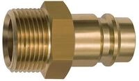RIEGLER Anschlussst&uuml;ck Riegler Nippel f&uuml;r Kupplungen NW 19, Messing blank, G...