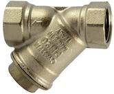 RIEGLER Zylinder Riegler Schmutzf&auml;nger, Messing vernickelt, G 3/4, DN 20, MW...