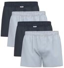 seidensticker Boxershorts Herren Web-Boxershorts 4er Pack Baumwolle (Packung, 4er
