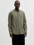 Jack & Jones Langarmhemd JJEBREEZE LINEN BLEND BAND SHIRT L/S SN mit Stehkragen