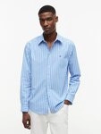 Tommy Hilfiger Langarmhemd FLEX POPLIN SEASONAL STRIPE SHT mit Flex-Streifen,...