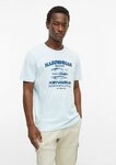 s.Oliver Kurzarmshirt T-Shirt Flammgarn-T-Shirt mit Artwork