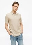 s.Oliver Kurzarmshirt Polo-Shirt Strukturiertes Poloshirt mit Seitenschlitzen