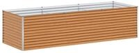 vidaXL Hochbeet Hochbeet Hellbraun 290 x 100 x 68 cm Verzinkter Stahl (1 St)