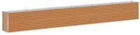 vidaXL Hochbeet Hochbeet Hellbraun 582 x 50 x 68 cm Verzinkter Stahl (1 St)