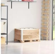 vidaXL Hochbeet, Paletten-Aufsatzrahmen 2 Stk. 80x60 cm Massivholz Kiefer