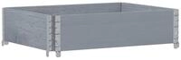 vidaXL Blumentopf Pflanzkasten Grau 80x60 cm Massivholz Kiefer (1 St)