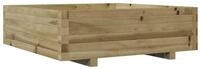 vidaXL Blumentopf Pflanzk&uuml;bel 80x80x26,5 cm Kiefernholz Impr&auml;gniert (1 St)