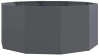 vidaXL Blumentopf Pflanzk&uuml;bel Anthrazit 120 x 120 x 50 cm Stahl (1 St)