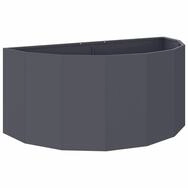 vidaXL Blumentopf Pflanzk&uuml;bel Anthrazit 120 x 60 x 50 cm Stahl (1 St)