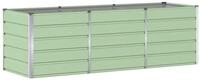 vidaXL Blumentopf Pflanzk&uuml;bel Gr&uuml;n 240 x 80 x 75 cm Stahl (1 St)