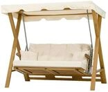 JVmoebel Mehrkindschaukel Robuste Outdoor-Schaukel aus hochwertigem Holz mit