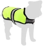 Flamingo Hundemantel Wintermantel Eisb&auml;r Fluo gelb gelb R&uuml;ckenl&auml;nge: 35 cm