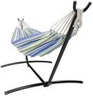GARMIO H&auml;ngematte mit Gestell, 200kg Belastbarkeit, 270x110x105cm (inkl....