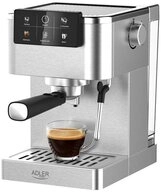ADLER EUROPE Siebtr&auml;germaschine AD 4390, 20 Bar, Tassenw&auml;rmer, Milchaufsch&auml;umer,