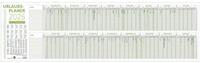 ZETTLER Jahresplaner Urlaubsplaner 992 Recycling 100x29,7cm 16 Monate 2026
