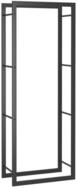 vidaXL Kaminholzregal Brennholzregal Mattschwarz 50x28x132 cm Stahl