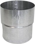 EK Germany Ofenrohr Reduzierst&uuml;ck FAL 13 cm weit 12 cm eng silber, (1-tlg)