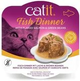 Catit Dinner Fisch mit Lachs & gr&uuml;nen Bohnen 80 g, Trockenfutter f&uuml;r: Katze