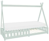 ML-DESIGN Spielbett Hausbett Tipi Zeltbett inkl. Lattenrost Bodenbett Kinder