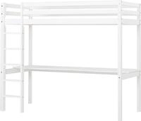 Hoppekids Hochbett Hochbett 90x200cm mit Schreibtisch, umbaubar zu Einzelbett...