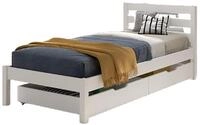 Vipack Massivholzbett Pino, universell einsetzbar, gradliniges Design, Made in...