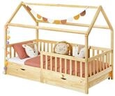 IDIMEX Kinderbett NUNA, Hausbett Montessoribett 90 x 200 Kiefer Tippibett...