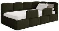 Selsey Kinderbett CLOUDY, mit Bettkasten, Lattenrost, 2x Rausfallschutz, Boucl&eacute;, 120