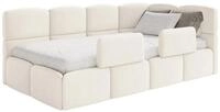 Selsey Kinderbett CLOUDY, Bettkasten, 2x Rausfallschutz, Easy-Clean-Velours,...