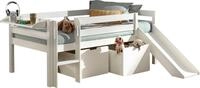 Vipack Spielbett Pino, Kiefer massiv, mit Rolllattenrost, 2 Rollboxen, Made in Europe